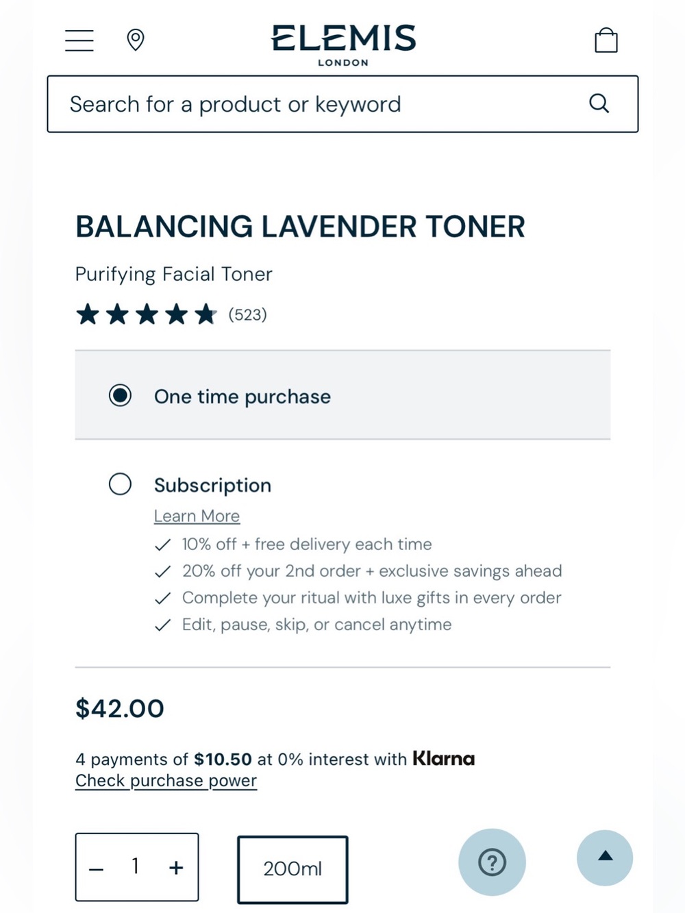 ELEMIS Balancing Lavender Toner - Picture 2 of 7